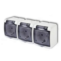 Aquastar Dugalj 3x(2P+F) 16A/250V vízm fk IP44