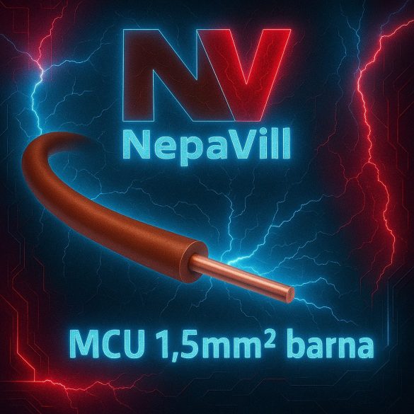 H07V-U 1x1,5 barna műa szig rézvezeték 450/750V MCU